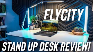 FlyCity Stand Up Desk Review  The Most Affordable Stand Up Desk Ive Reviewed [upl. by Nesto]