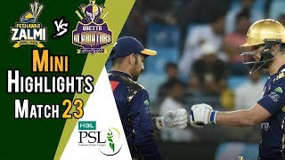 Short Highlights  Quetta Gladiators Vs Peshawar Zalmi  Match 23  10 March  HBL PSL 2018  M1F1 [upl. by Yelnats]