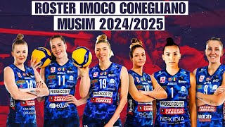 ROSTER IMOCO CONEGLIANO MUSIM 20242025 ‼️ [upl. by Espy463]