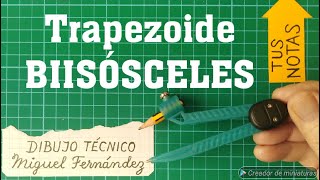 TRAPEZOIDE BIISÓSCELES dadas las DIAGONALES Cuadrilátero de 2 triángulos isósceles Forma de cometa [upl. by Abby]