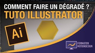 Comment faire un dégradé sur illustrator   Tuto Adobe Illustrator [upl. by Kotta]