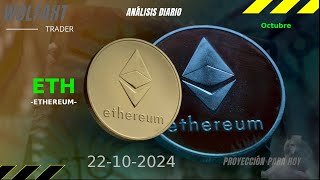 Predicción de ETH 22102024 – Análisis diario de Ethereum – precio de ethereum hoy [upl. by Yle]