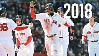 Boston Red Sox 2018 grand slams [upl. by Aisatna]