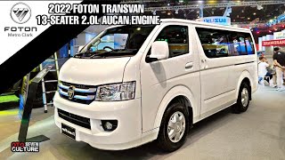 2022 Foton TRANSVAN 13Seater 20L Aucan Engine  OtoCulture [upl. by Ainevuol326]