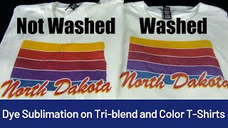 Sublimation Printing on TriBlend FabricsPolyester blended Fabrics  Heat Transfer Warehouse [upl. by Mandell]