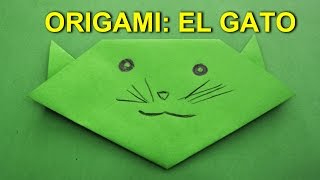 Manualidades de Papel Origami Facil de Papel para Niños El Gato [upl. by Salamanca]