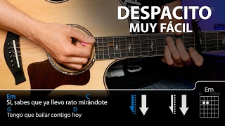 Cómo tocar Despacito fácil en guitarra sin cejilla  Guitarraviva [upl. by Ertemed]