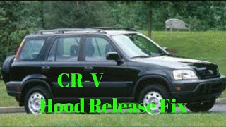 Honda CRV hood release fix [upl. by Karilla]