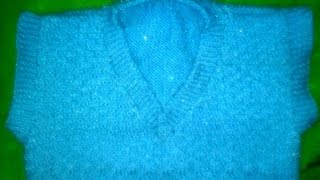 Part 1  How to make VNeck half sleeves sweater full tutorial step by step In hindi [upl. by Kline716]