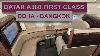 QATAR A380 FIRST CLASS True Luxury Onboard the Largest Passenger Jet [upl. by Imotih958]