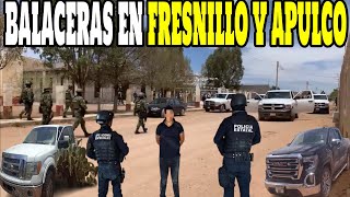 Se registran emboscadas en Fresnillo y Apulco Zacatecas [upl. by Eetnwahs507]