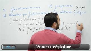 Équations différentielles Exercice corrigé 5 Question 23 [upl. by Eleirbag915]