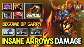 INSANE ARROWS DAMAGE CARRY By WatsonGOD Clinkz Desolator  Daedalus Build 737c DotA 2 [upl. by Xenos]