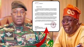 ROHOTANNI DAKA NIGER🇳🇪🇳🇪Abin Mamaki AKaron Farko Tchiani Ya Tura Wasika Zuwa Ga Bola Tinubu🇳🇬 [upl. by Ahsakat]