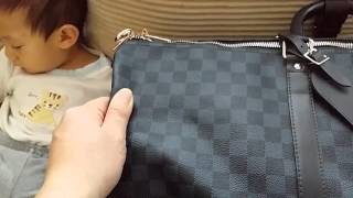 Louis Vuitton Damier COBALT Keepall 55 Bandouliere Review Deep Navy Blue [upl. by Kato388]