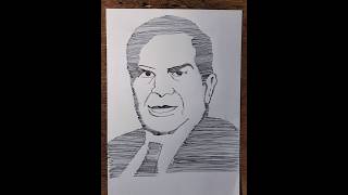 Ratan Tata Forever to the Legend artshorts art drawing painting Artists Tribute [upl. by Spearman167]