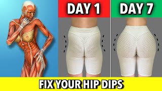 Fix Your Hip Dips Easily in Just 5 MinDay [upl. by Ayerdna]