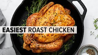 ROAST CHICKEN  a super easy whole roast chicken recipe the easiest [upl. by Alleber724]