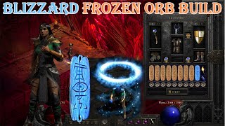 Diablo II Resurrected  Blizzard Frozen Orb Sorceress BuildClear Monsters Good [upl. by Malia]