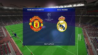 PES 2013  UEFA Champions League  Quarterfinals 1st Leg  Manchester United vs Real Madrid [upl. by Fagen171]