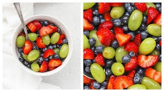 Honey Lime Fruit Salad Paleo amp VeganFriendly [upl. by Auoh681]