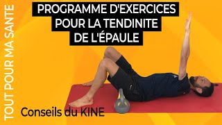 Tendinite de lépaule  7 exercices kiné [upl. by Giralda698]