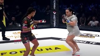 ZUSJE vs ESMERALDA GODLEWSKA PRIME MMA 4 [upl. by Alyacim]