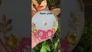 Resin plate for Pooja or tilak resin resinart respect trending explore edit shorts skills [upl. by Larrad910]