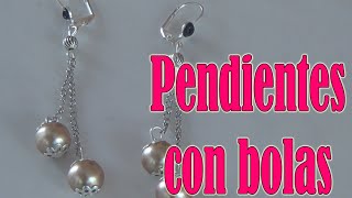 Pendientes con bolas Bisuteria en español [upl. by Aprile]