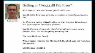 User32dllcom  User32dll Error Fix  Fix DLL Errors [upl. by Wilde]