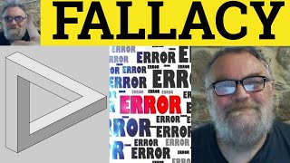 🔵 Fallacy Meaning  Fallacious Examples  Fallacy Defined  GRE Vocabulary [upl. by Hulbig]