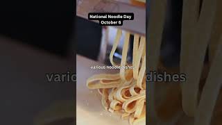 National Noodle DayOctober 6🍜🍝🤩dailydailyfacts noodlesoctober6 [upl. by Tuddor]