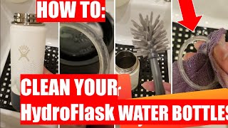 How to clean your Hydroflask or insulated bottles How to Remove bottle odor and grime [upl. by Etnaed781]