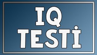 IQ TEST  10 SORU [upl. by Sallee]