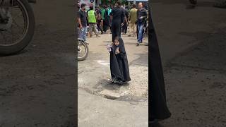 5 years old girl distributing water♥️🥰 arbaeen karbala muharram noha shorts [upl. by Lagas]