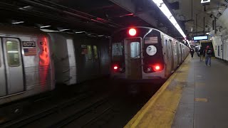 IND 8th Ave Line R46 amp R179 A Trains at 181st StFort Washington Ave PM Rush Hour [upl. by Lacim]