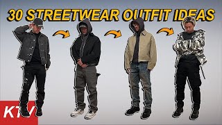 30 Everyday Streetwear Outfit Ideas  Try On Haul [upl. by Doretta]