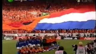 EURO 2000 Italy vs Netherlands National Anthem [upl. by Comfort319]