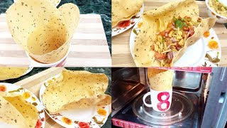 Roasting Papad in Microwave  1 minute Recipe  Roasting Papad in Oven  Microwave Hacks amp Tricks [upl. by Weirick]