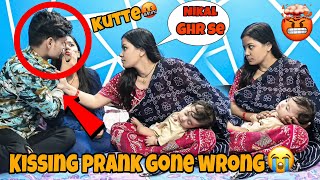 Kissing Prank On Ishu In Front Of Family🤯Dede Ne Ghr Se Bhaga Diya😭harshit12091 [upl. by Avner392]