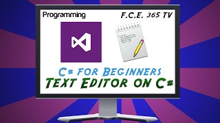 How to create simple text editor in Visual C Sharp for beginners [upl. by Aihsenyt94]