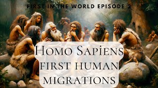 First Human Migrations amp Homo Sapiens [upl. by Colp]