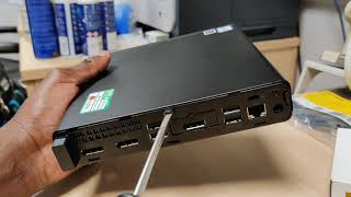 How To Open Case HP EliteDesk 800 G4 35W Desktop Mini PC [upl. by Lybis]