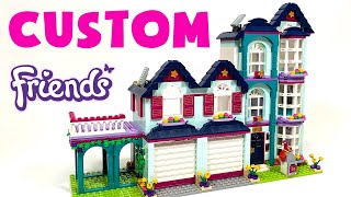 Lego Friends Andreas House Gets Extended  Renovations Lego Custom House Build [upl. by Carmen]