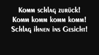 Megaherz Schlag Zurück Lyrics [upl. by Hartmann]