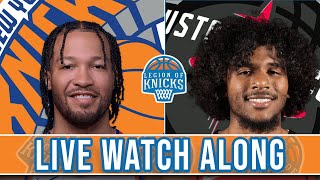 Live New York Knicks vs Houston Rocket WatchAlong [upl. by Ennovart]