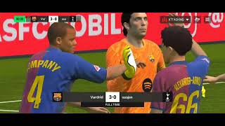 Fc Barcelona Vs Tottenham Fc mobile  Friend match [upl. by Anaujahs]