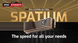 MSI SPATIUM SSDs – The speed for all your needs [upl. by Eilra]