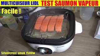 multicuiseur lidl silvercrest test saumon vapeur cooker multikocher [upl. by Tengdin967]