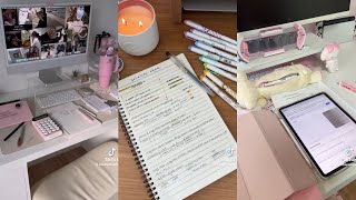 Study with me 💯📚 ASMR✨️  Tiktok compilation °•☆°○• [upl. by Melliw323]